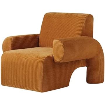 Cadeira de lounge de tecido para sala de estar
